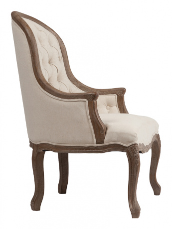 Кресло мягкое бежевое с каретной стяжкой Armstrong