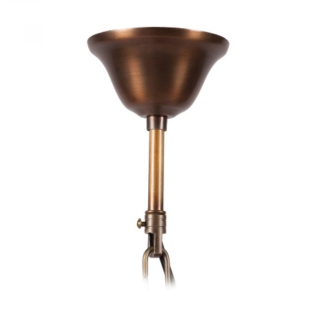 Подвесная люстра-шар синяя с эффектом старения Federico