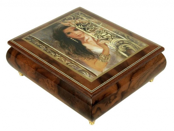 Музыкальная шкатулка Незнакомка, 16х19х7см, Ercolano