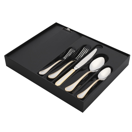 Набор столовых приборов, 30 шт. FLORENCE GOLD Hisar