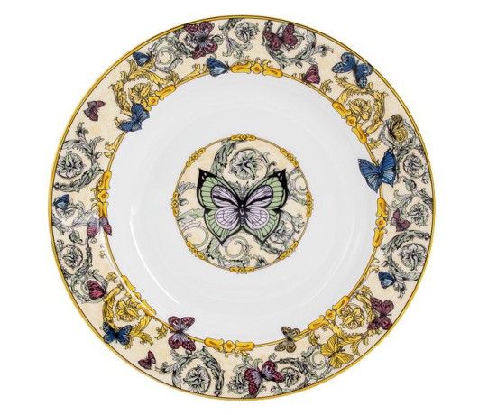 Обеденный сервиз Бабочки, 6 персон, 27 предметов, Royal Crown