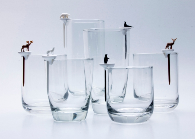 Набор шпажек-маркеров для бокалов Cool animal, Qualy