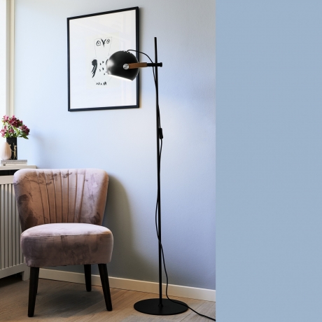 Напольный светильник DC, Ø18, опал/алюминий,  Halo Design