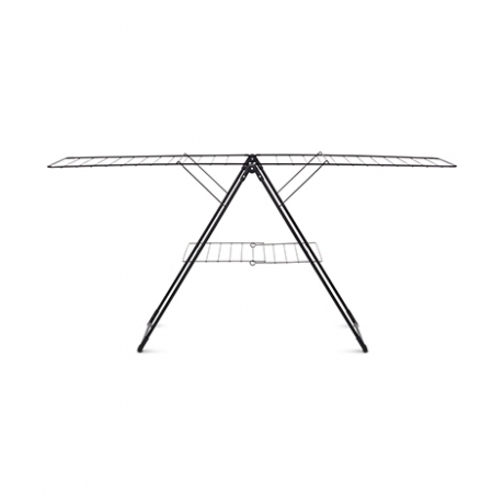 Сушилка для белья напольная (20 м навески), с мешком для прищепок, Черный Brabantia