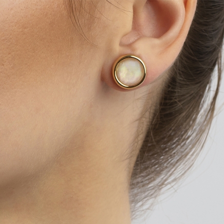 Пусеты nautilus A9999.12 BW/G Possebon