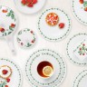 Обеденный сервиз Земляничная поляна, 21 предмет, 6 персон Emily