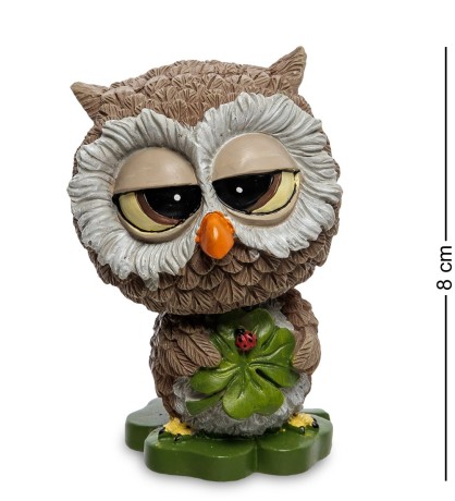 RV-859 Фигурка "Сова с четырехлистником - на удачу" (W.Stratford)