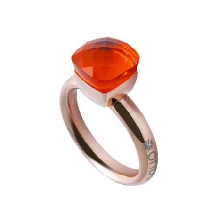 Кольцо Firenze orange glow 16 мм. 611942 BR/RG Qudo