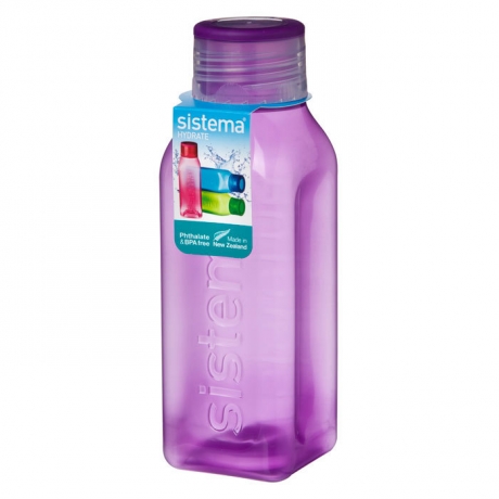 Бутылка квадратная Hydrate, 475 мл. мульти, Sistema