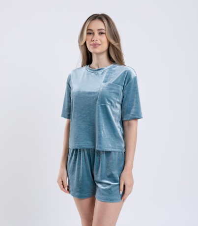 Комплект для дома женский 6888/3, р.096, рост 170-176, морская волна (Serge)