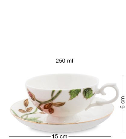 JS-16 Чайный набор "Золотая Роза Рафаэлло" (Pavone)