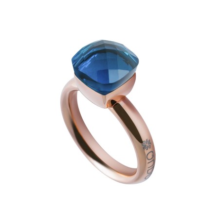 Кольцо Firenze capri 16.5 мм. 612003 BL/RG Qudo