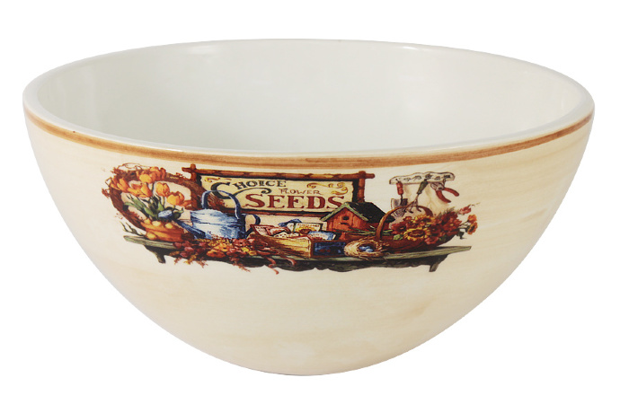 Салатник Садовые цветы, большой, 20 см. LCS