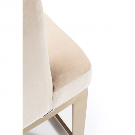 Стул с подлокотниками Studio, коллекция "Студия" 58*76*52, Полиэстер, Ясень, Сталь, Пенополиуретан, Бежевый