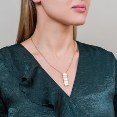 Колье Пирамида SHELL WHITE Fiore Luna