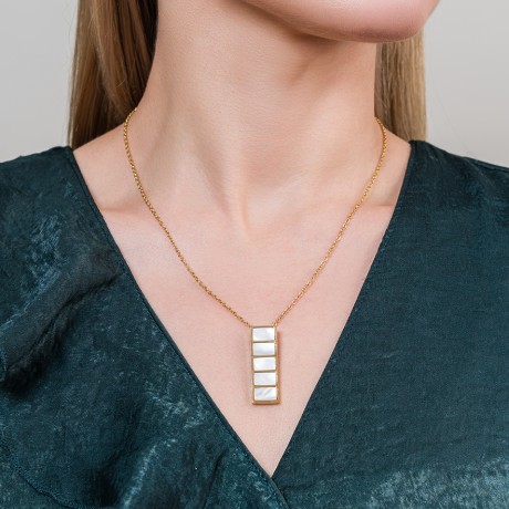 Колье Пирамида SHELL WHITE Fiore Luna