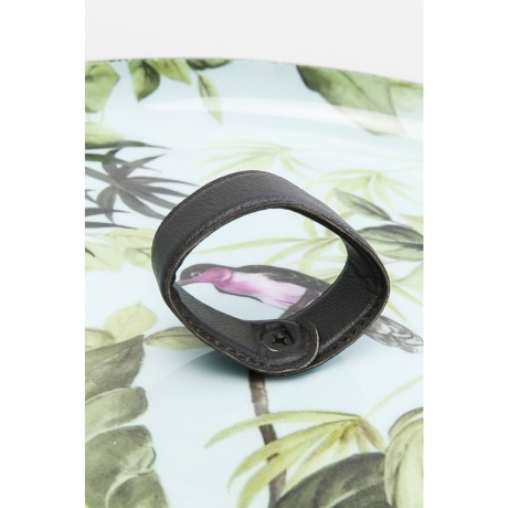 Столик приставной Animals, коллекция "Звери" 39*49*39, Сталь, Ткань, Серебряный