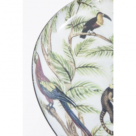 Столик приставной Animals, коллекция "Звери" 39*49*39, Сталь, Ткань, Серебряный