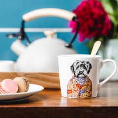 Кружка фарфоровая Mikasa Tipperleyhill с принтом собаки, 380 мл. Kitchen Craft