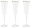 Набор бокалов для шампанского Сабина платина, 0,175 л. 6 шт. Same