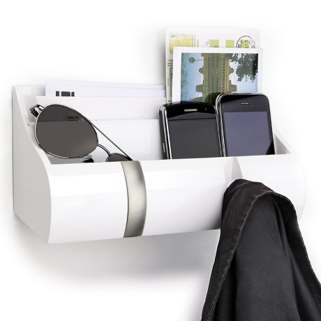 Полка-органайзер для прихожей Cubby, белая, Umbra