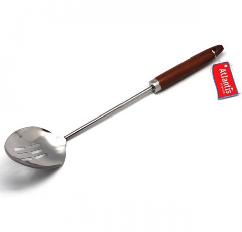 Ложка с прорезями Atlantis, цвет дерево