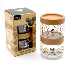 Набор банок, 325 мл. коричневая крышка, 2 шт. BOHO Disney Lucaris