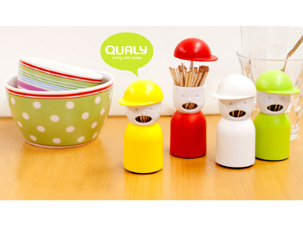 Держатель для зубочисток Picky Boy, черный, Qualy