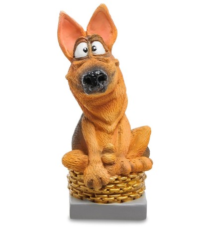 RV-906 Статуэтка Собака Немецкая овчарка "Желаю роскошного окружения" (W.Stratford)
