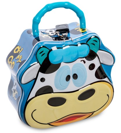 BX- 41/2 Металлическая копилка "Коровка"