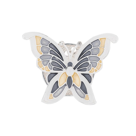 Брошь Бабочка XZ1363.2 BW/S Shadore