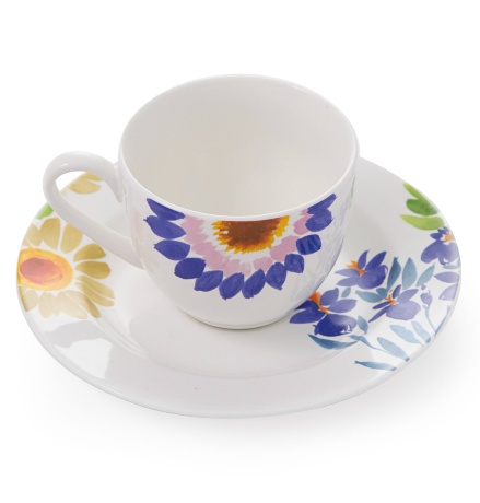 Набор из 6-ти чашек с блюдцами Jolie, Fade