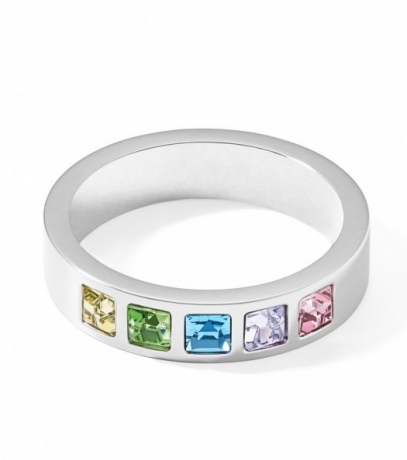 Кольцо Multi-Pastel-Silver 17.2 0130/40-1580 54 Coeur de Lion
