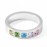 Кольцо Multi-Pastel-Silver 17.2 0130/40-1580 54 Coeur de Lion