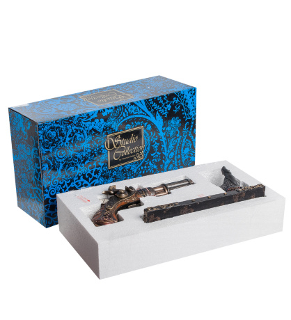 WS-284 Статуэтка в стиле Стимпанк "Револьвер" на подставке