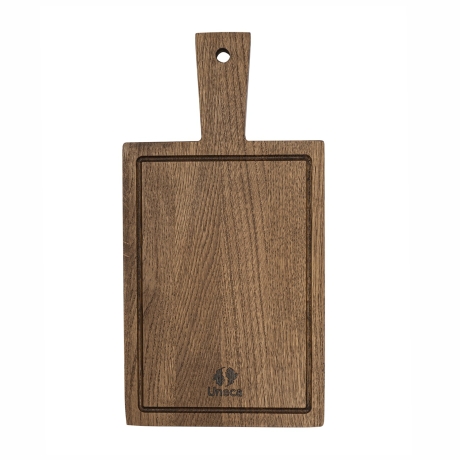 Доска разделочная, 42х23х1.8 см. дубовая, Uneca