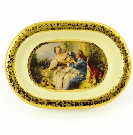 Мыльница, 14,5х10 см. BAROQUE, керамика, swarovski