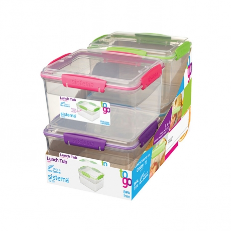 Контейнер двухуровневый с разделителями TO-GO, 2,3 л., мульти