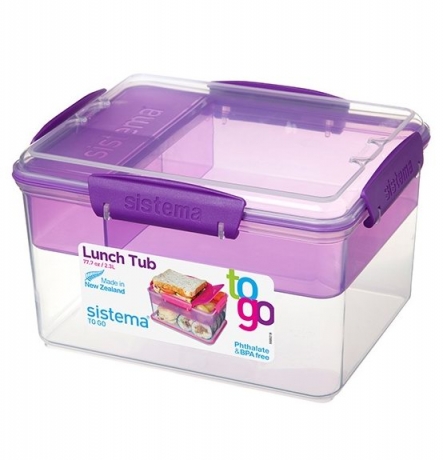 Контейнер двухуровневый с разделителями TO-GO, 2,3 л., мульти