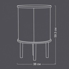 Приставная тумба Audacious Side table, oak, Sugar Brown, Ø38х59,3 см. Umage