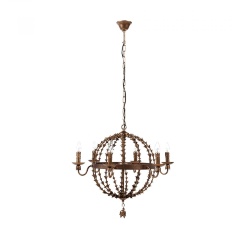 Подвесная люстра-шар Fiesta бронзовая