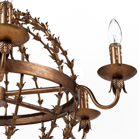 Подвесная люстра-шар Fiesta бронзовая