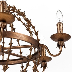 Подвесная люстра-шар Fiesta бронзовая