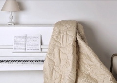 Одеяло всесезонное "Австралийская шерсть", 220х240, в чехле из хлопка с рельефным жаккардовым рисунком, Natures