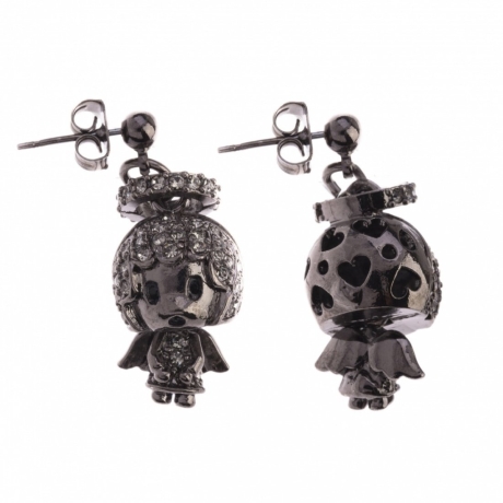 Серьги ангел в темном металле 533.02.02 BW Glorious