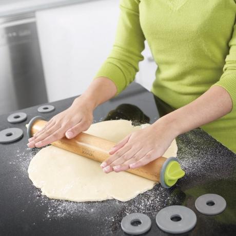 Скалка регулируемая зеленая