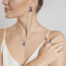 Колье Firenze sapphire 400297.1 BL/S Qudo
