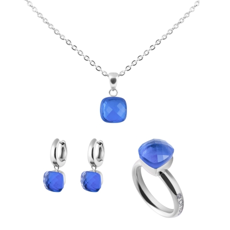 Колье Firenze sapphire 400297.1 BL/S Qudo