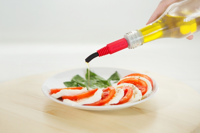 Дозатор для бутылок Plug-n-Play, красный, rocketdesign