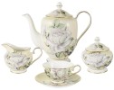 Чайный сервиз на 6 персон "Белые розы" Colombo, 15 предметов
